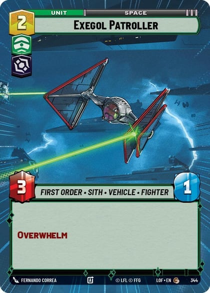 Exegol Patroller (Hyperspace), Legends of the Force 344