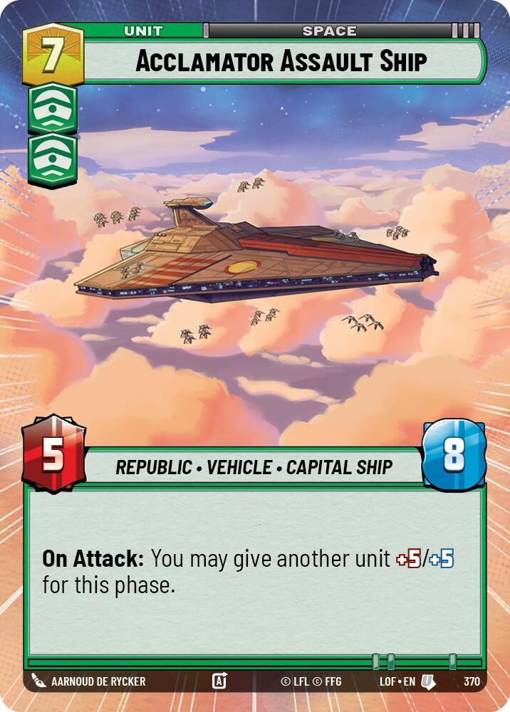 Acclamator Assault Ship (Hyperspace), Legends of the Force 370
