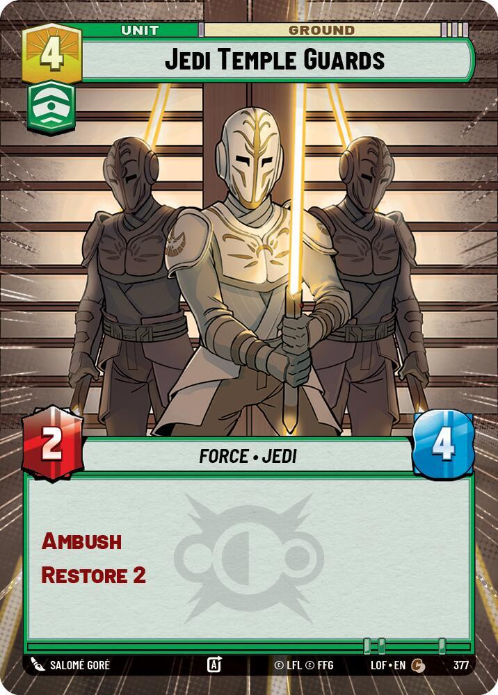 Jedi Temple Guards (Hyperspace), Legends of the Force 377