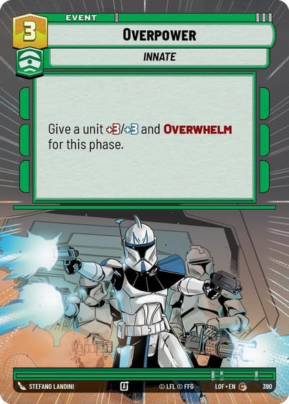 Overpower (Hyperspace), Legends of the Force 390