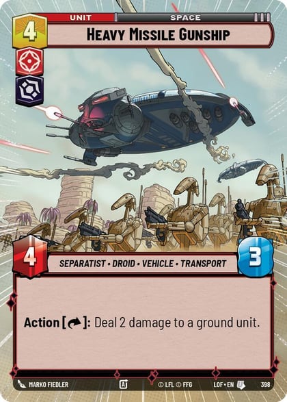 Heavy Missile Gunship (Hyperspace), Legends of the Force 398