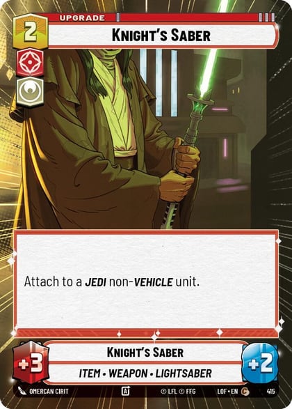 Knight's Saber (Hyperspace), Legends of the Force 415