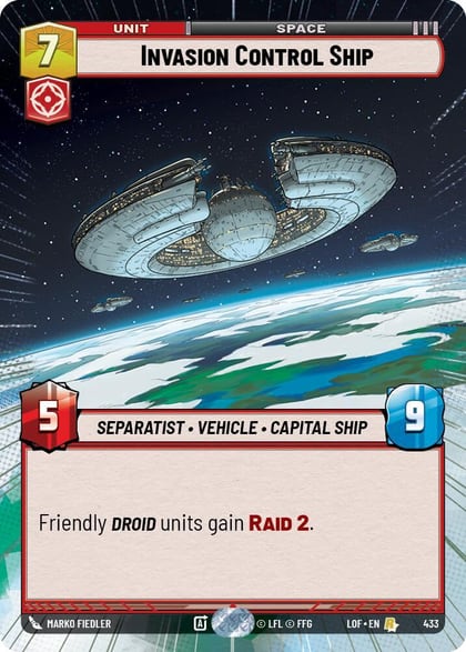 Invasion Control Ship (Hyperspace), Legends of the Force 433