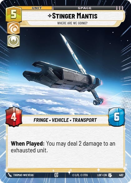 Stinger Mantis - Where Are We Going? (Hyperspace), Legends of the Force 462