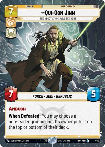Qui-Gon Jinn - The Negotiations Will Be Short (Hyperspace), Legends of the Force 464