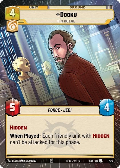Dooku - It Is Too Late (Hyperspace), Legends of the Force 475