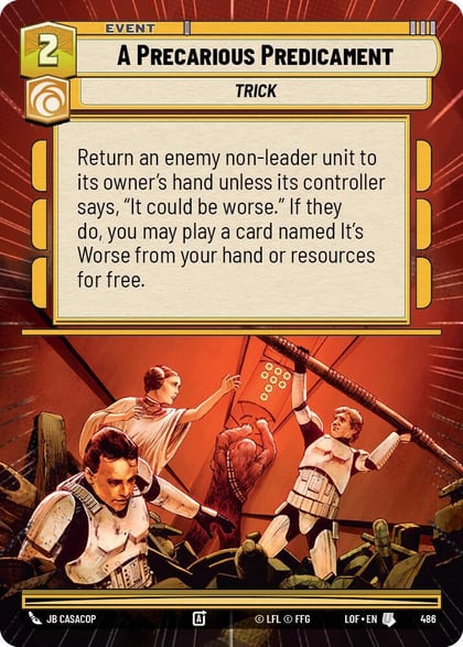 A Precarious Predicament (Hyperspace), Legends of the Force 486