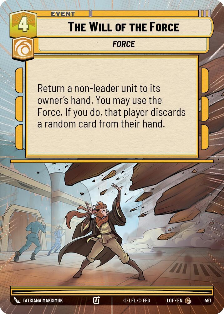 The Will of the Force (Hyperspace), Legends of the Force 491