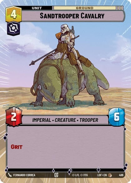 Sandtrooper Cavalry (Hyperspace), Legends of the Force 496