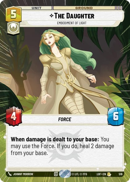 The Daughter - Embodiment of Light (Hyperspace), Legends of the Force 516