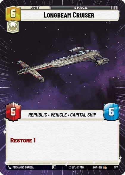 Longbeam Cruiser (Hyperspace), Legends of the Force 517