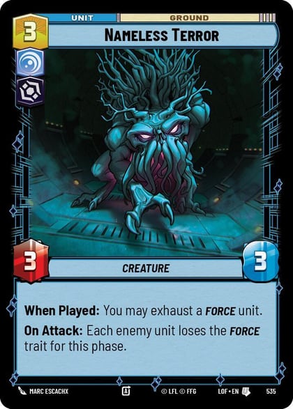 Nameless Terror (Foil), Legends of the Force 535