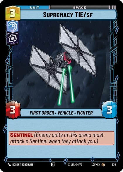 Supremacy TIE/sf (Foil), Legends of the Force 536