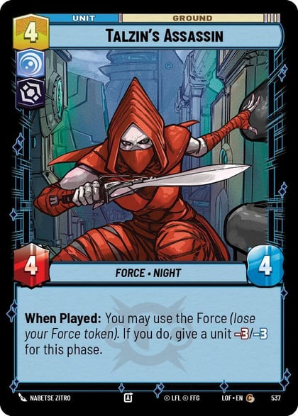 Talzin's Assassin (Foil), Legends of the Force 537