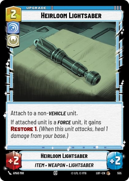 Heirloom Lightsaber (Foil), Legends of the Force 555