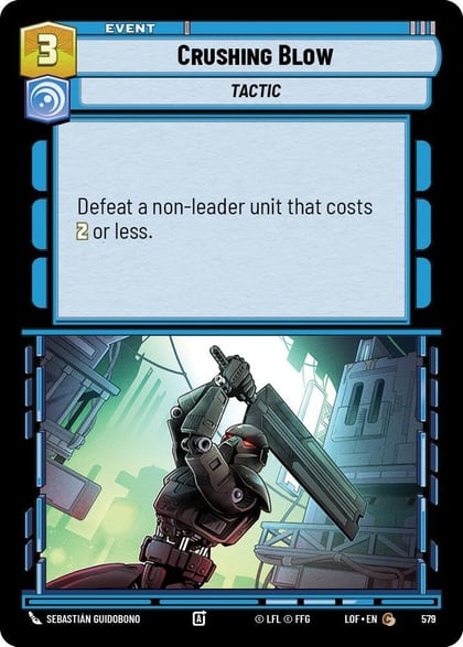 Crushing Blow (Foil), Legends of the Force 579