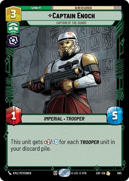 Captain Enoch - Captain of the Guard (Foil), Legends of the Force 585