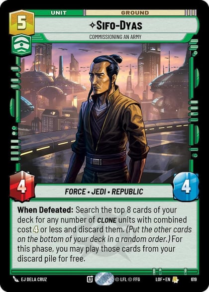 Sifo-Dyas - Commissioning An Army (Foil), Legends of the Force 619