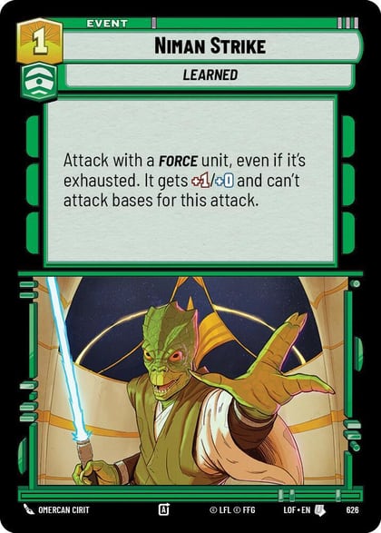 Niman Strike (Foil), Legends of the Force 626