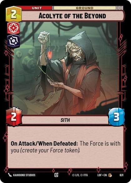 Acolyte of the Beyond (Foil), Legends of the Force 631