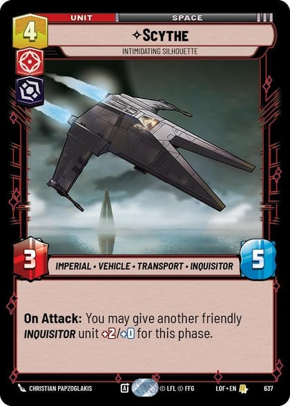 Scythe - Intimidating Silhouette (Foil), Legends of the Force 637