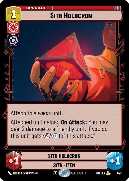 Sith Holocron (Foil), Legends of the Force 640