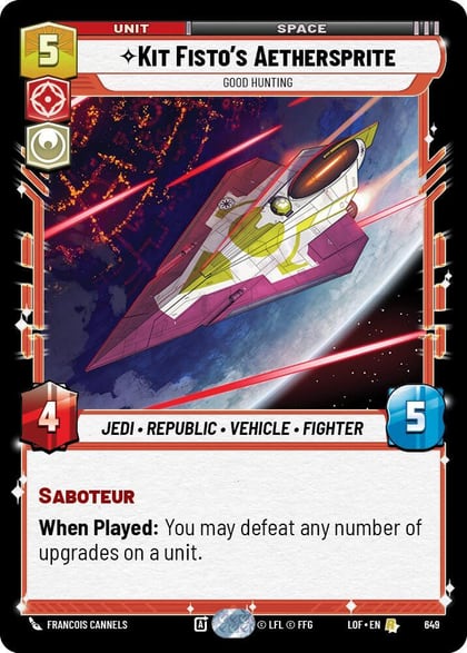Kit Fisto's Aethersprite - Good Hunting (Foil), Legends of the Force 649