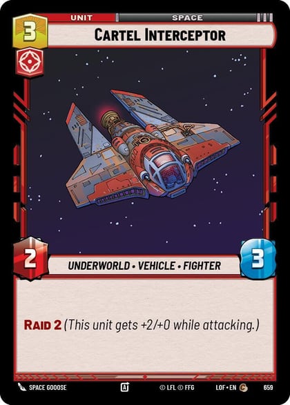 Cartel Interceptor (Foil), Legends of the Force 659