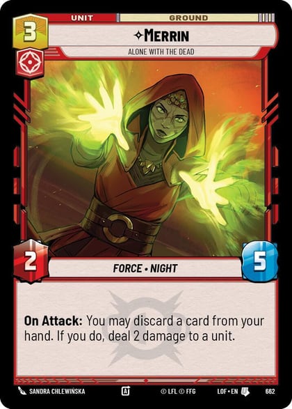 Merrin - Alone with the Dead (Foil), Legends of the Force 662