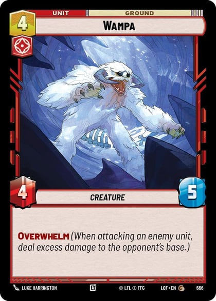 Wampa (Foil), Legends of the Force 666