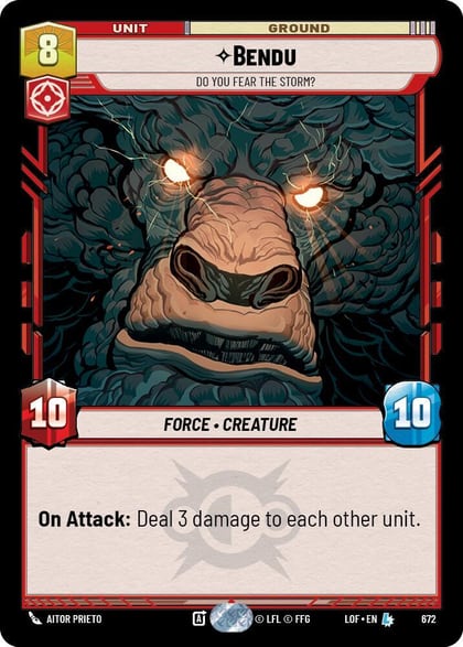Bendu - Do You Fear the Storm? (Foil), Legends of the Force 672