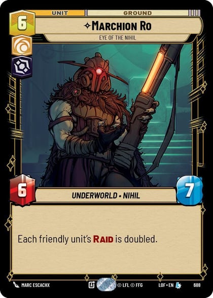 Marchion Ro - Eye of the Nihil (Foil), Legends of the Force 688
