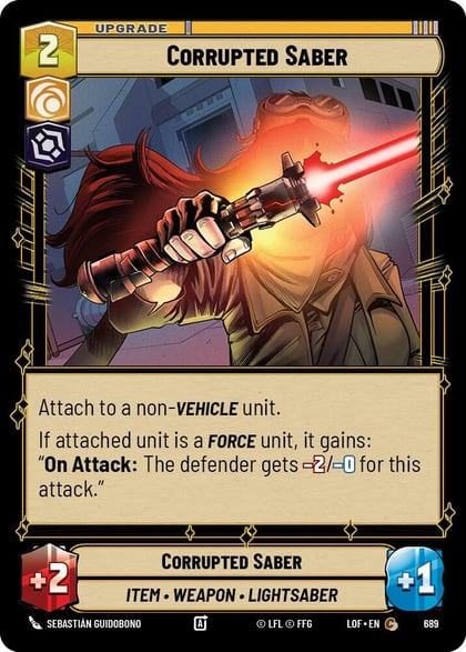Corrupted Saber (Foil), Legends of the Force 689