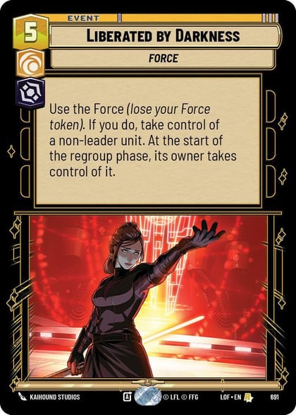 Liberated by Darkness (Foil), Legends of the Force 691