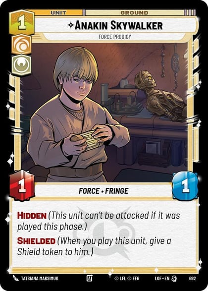 Anakin Skywalker - Force Prodigy (Foil), Legends of the Force 692
