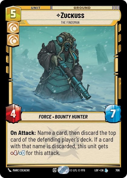 Zuckuss - The Findsman (Foil), Legends of the Force 706