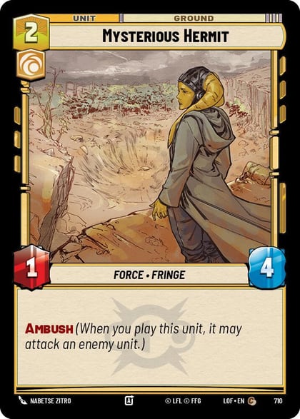 Mysterious Hermit (Foil), Legends of the Force 710