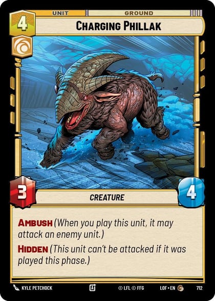 Charging Phillak (Foil), Legends of the Force 712