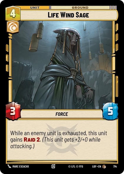 Life Wind Sage (Foil), Legends of the Force 714