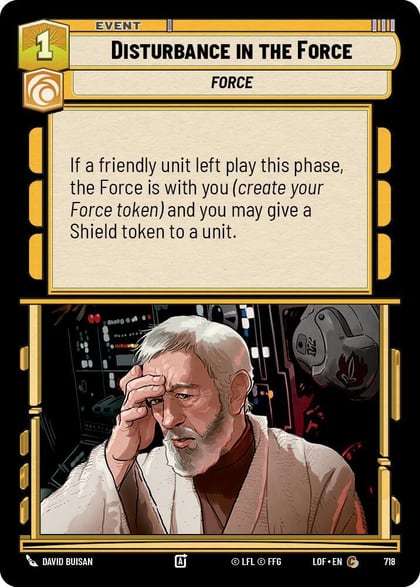 Disturbance in the Force (Foil), Legends of the Force 718