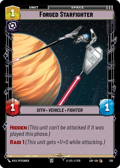 Forged Starfighter (Foil), Legends of the Force 730