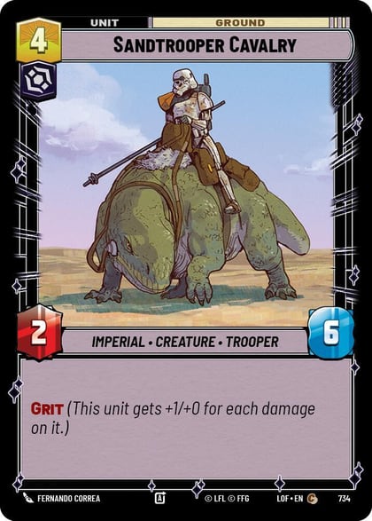 Sandtrooper Cavalry (Foil), Legends of the Force 734