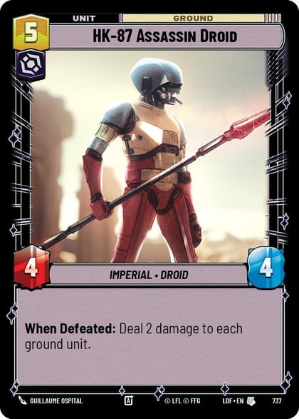 HK-87 Assassin Droid (Foil), Legends of the Force 737