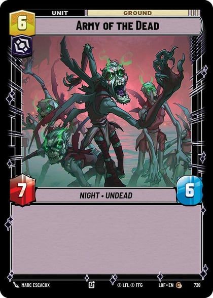 Army of the Dead (Foil), Legends of the Force 738