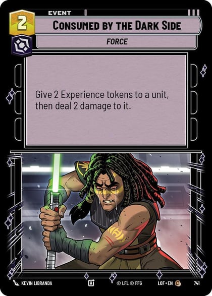 Consumed by the Dark Side (Foil), Legends of the Force 741