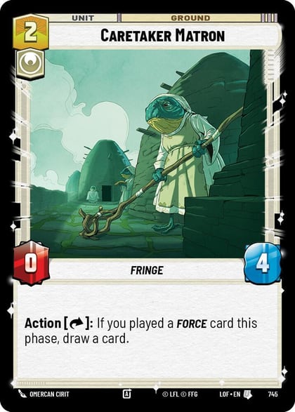 Caretaker Matron (Foil), Legends of the Force 745