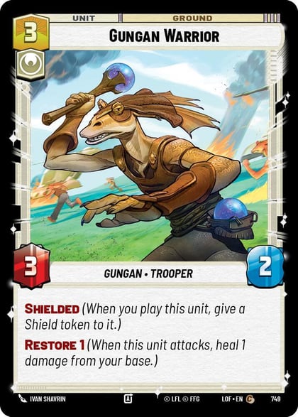 Gungan Warrior (Foil), Legends of the Force 749