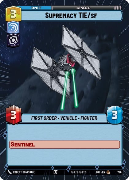 Supremacy TIE/sf (Hyperspace Foil), Legends of the Force 774