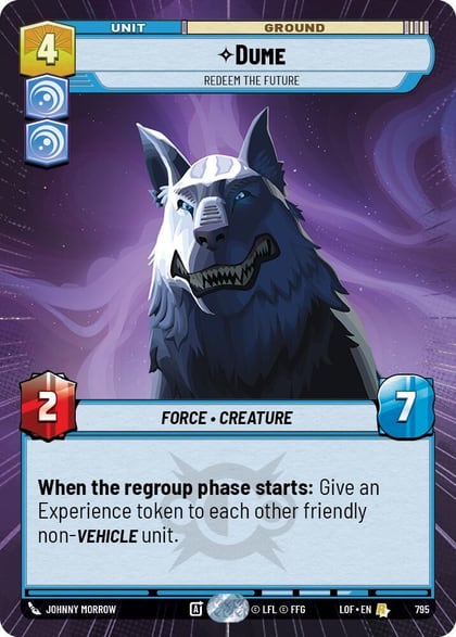 Dume - Redeem the Future (Hyperspace Foil), Legends of the Force 795