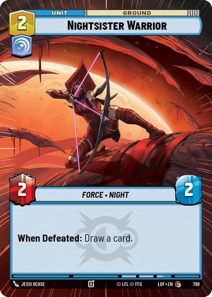 Nightsister Warrior (Hyperspace Foil), Legends of the Force 799